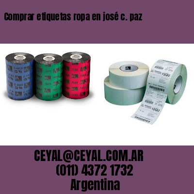 Comprar etiquetas ropa en josé c. paz