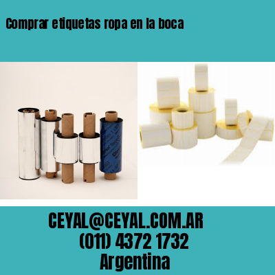 Comprar etiquetas ropa en la boca