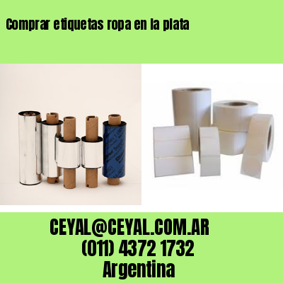 Comprar etiquetas ropa en la plata