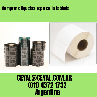 Comprar etiquetas ropa en la tablada