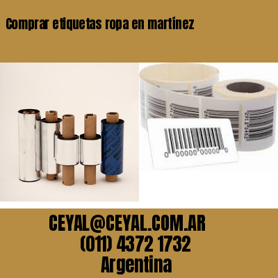 Comprar etiquetas ropa en martínez