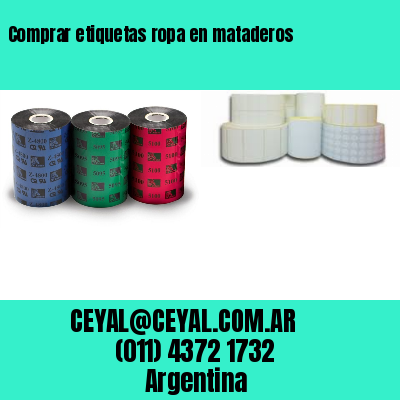 Comprar etiquetas ropa en mataderos