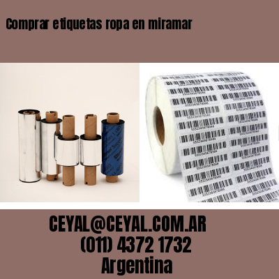 Comprar etiquetas ropa en miramar