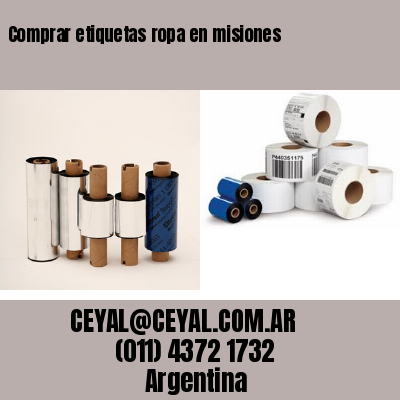 Comprar etiquetas ropa en misiones