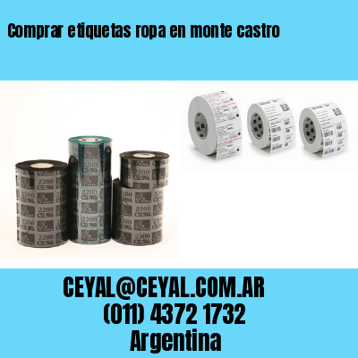 Comprar etiquetas ropa en monte castro
