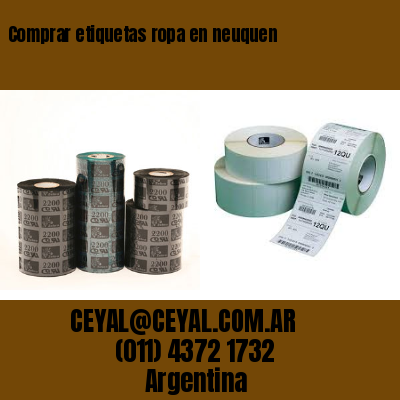 Comprar etiquetas ropa en neuquen