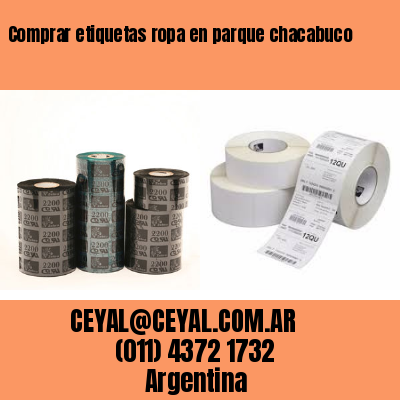 Comprar etiquetas ropa en parque chacabuco