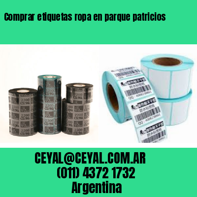 Comprar etiquetas ropa en parque patricios