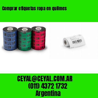 Comprar etiquetas ropa en quilmes
