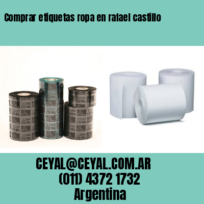 Comprar etiquetas ropa en rafael castillo