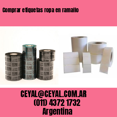 Comprar etiquetas ropa en ramallo