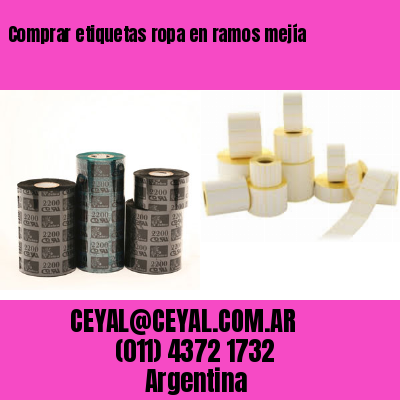 Comprar etiquetas ropa en ramos mejía