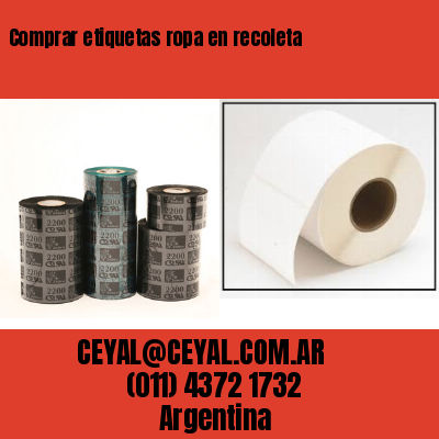 Comprar etiquetas ropa en recoleta