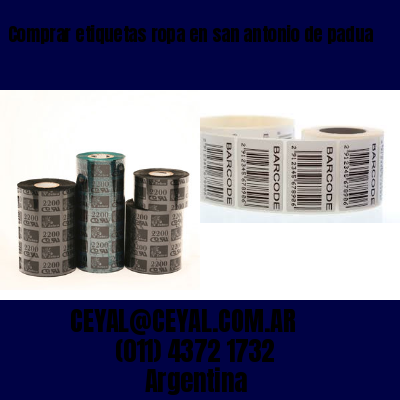 Comprar etiquetas ropa en san antonio de padua