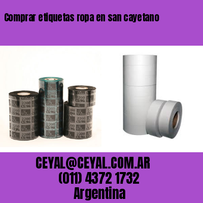 Comprar etiquetas ropa en san cayetano
