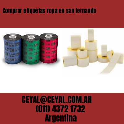 Comprar etiquetas ropa en san fernando