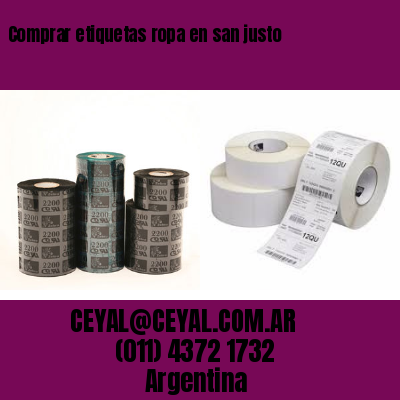 Comprar etiquetas ropa en san justo