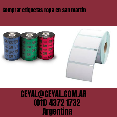 Comprar etiquetas ropa en san martín