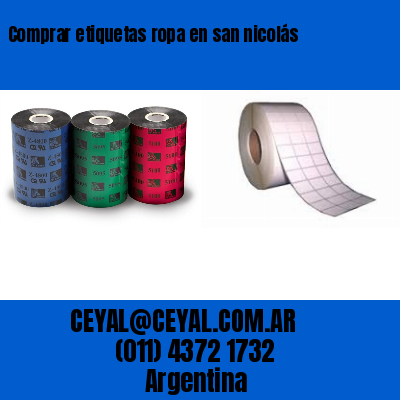 Comprar etiquetas ropa en san nicolás