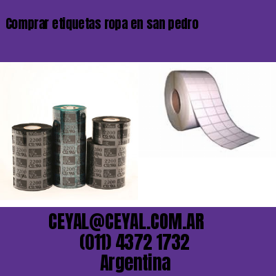 Comprar etiquetas ropa en san pedro