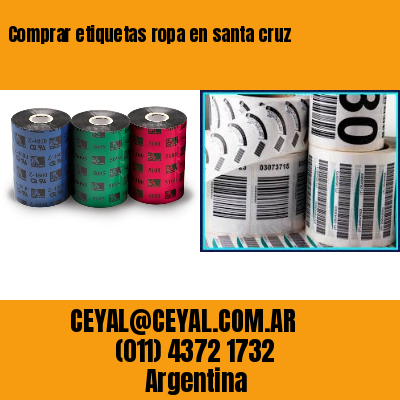 Comprar etiquetas ropa en santa cruz