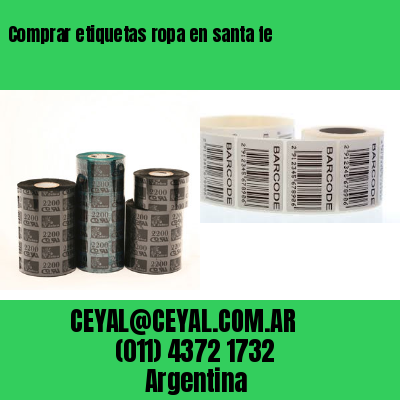 Comprar etiquetas ropa en santa fe