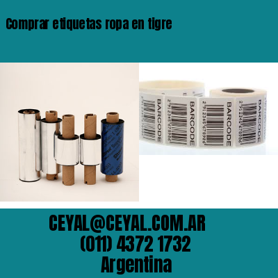 Comprar etiquetas ropa en tigre