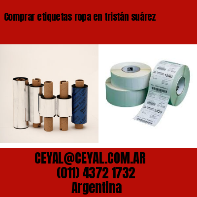 Comprar etiquetas ropa en tristán suárez