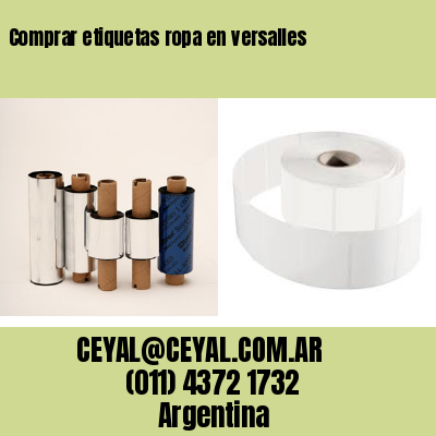 Comprar etiquetas ropa en versalles