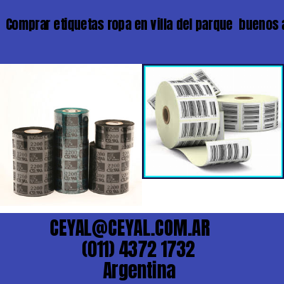 Comprar etiquetas ropa en villa del parque  buenos aires