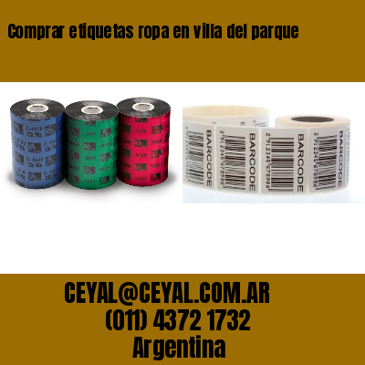 Comprar etiquetas ropa en villa del parque