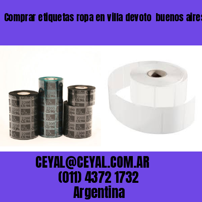 Comprar etiquetas ropa en villa devoto  buenos aires