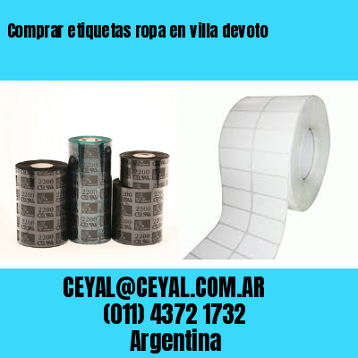 Comprar etiquetas ropa en villa devoto