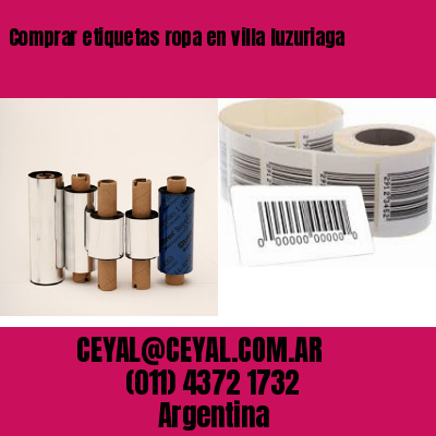 Comprar etiquetas ropa en villa luzuriaga
