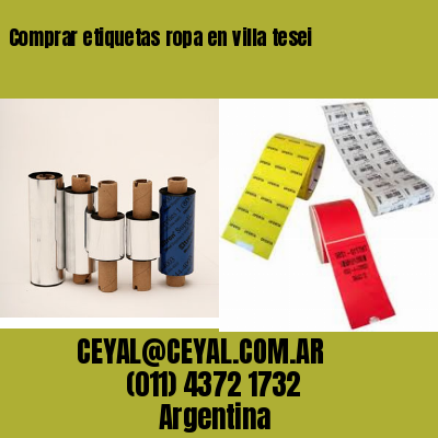 Comprar etiquetas ropa en villa tesei
