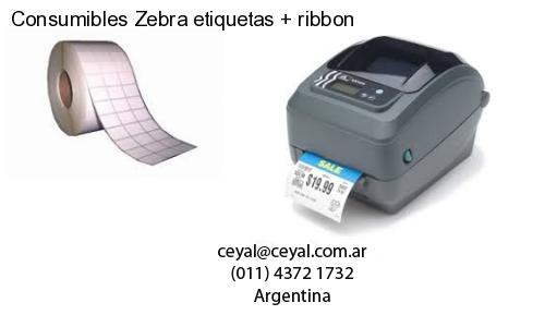 Consumibles Zebra etiquetas ribbon