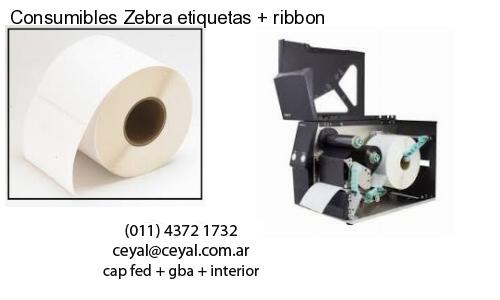 Consumibles Zebra etiquetas   ribbon