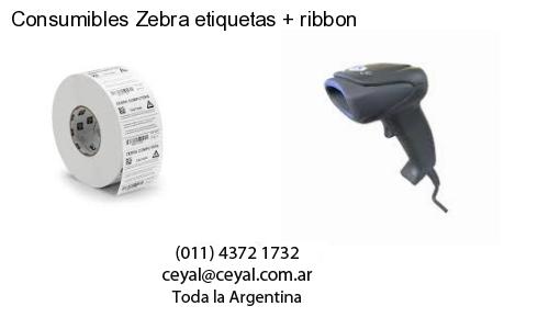 Consumibles Zebra etiquetas ribbon