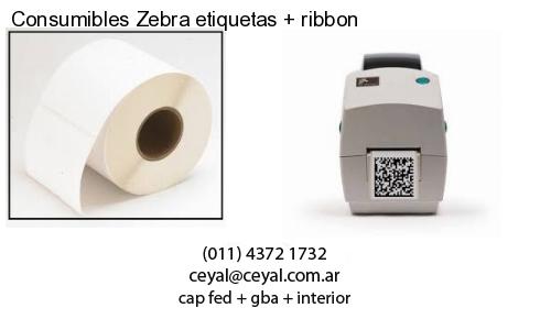 Consumibles Zebra etiquetas ribbon