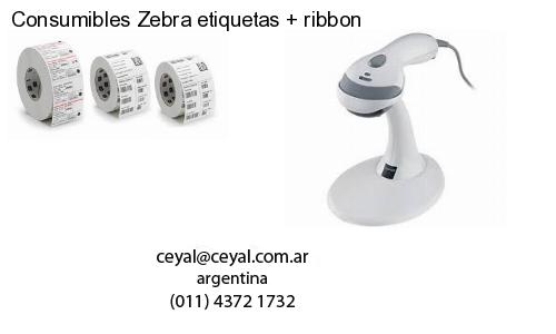 Consumibles Zebra etiquetas ribbon