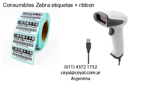Consumibles Zebra etiquetas   ribbon