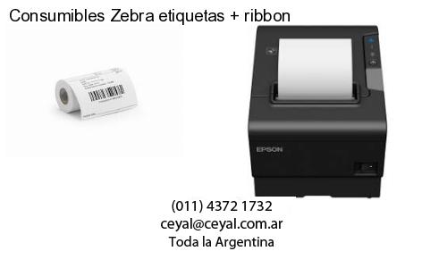 Consumibles Zebra etiquetas   ribbon