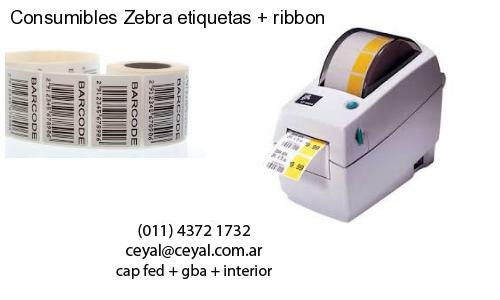 Consumibles Zebra etiquetas   ribbon