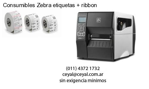Consumibles Zebra etiquetas ribbon