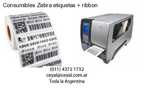 Consumibles Zebra etiquetas   ribbon