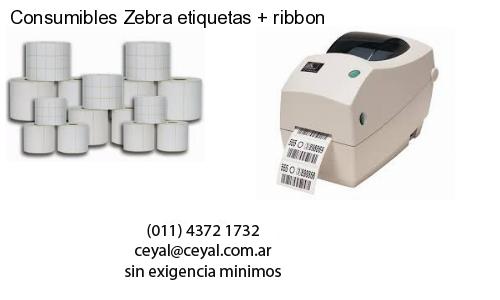 Consumibles Zebra etiquetas   ribbon