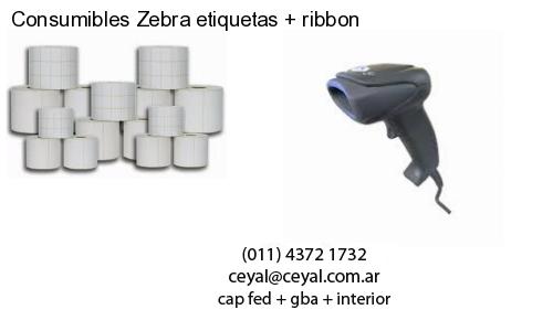 Consumibles Zebra etiquetas ribbon