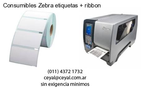 Consumibles Zebra etiquetas ribbon