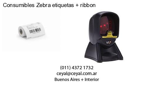 Consumibles Zebra etiquetas ribbon