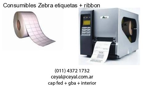 Consumibles Zebra etiquetas   ribbon